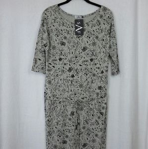 SAF Women's Light Grey Treasure Drop Waist Dress 0015